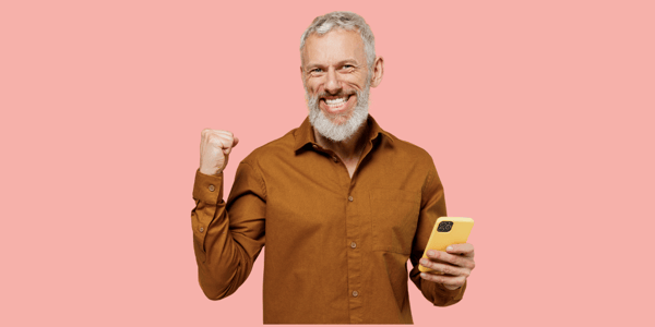 Amova Man cheering featured image