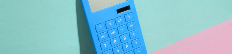 Blue Calculator top banner 