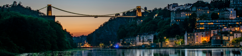 Suspension bridge top banner