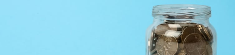 blue coins in a jar (1)