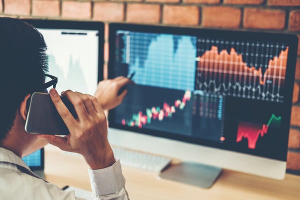 Investment stock market Entrepreneur Business Man discussing