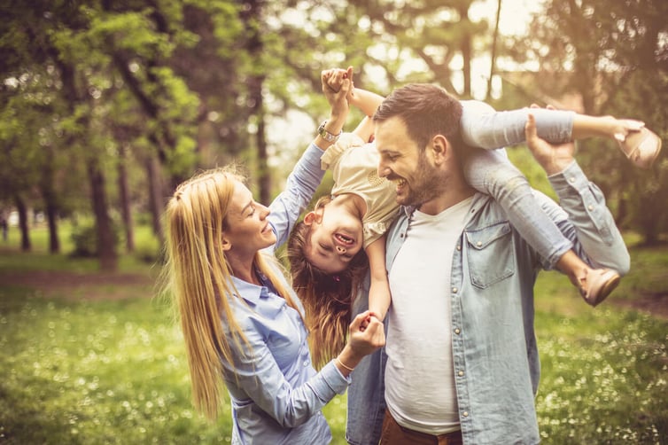 young family investing for the long term